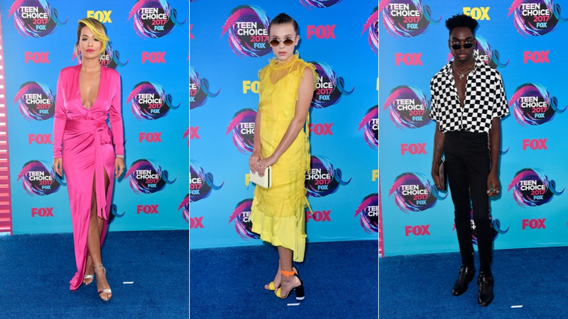 Illustration for article titled Nauseating Neons, Power Suits, and Frilly Florals Dominated the Teen Choice Awards